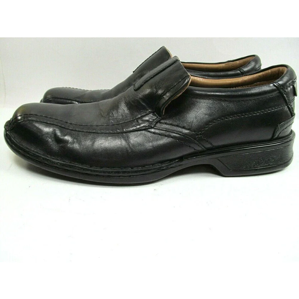 Clarks Bike Toe Leather Loafers Mens Size US 11.5 M